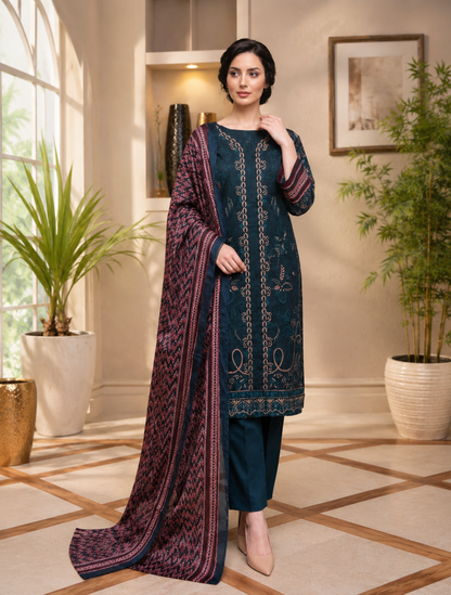 Unstich Rimal Lawn Suit 3PC #011