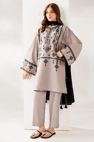 JAZMIN- 3PC LAWN  EMBROIDERED SHIRT WITH BAMBER CHIFFON EMBROIDERED DUPATTA AND TROUSER-DPC-3643