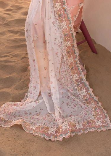 CRIMSON- 3PC LAWN EMBROIDERED SHIRT WITH SLUB MUNAAR DUPATTA AND TROUSER-DPC-4249