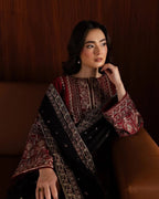 BATIK- 3PC LAWN EMBROIDERED SHIRT WITH CHIFFON EMB DUPATTA AND TROUSER-DPC-4059