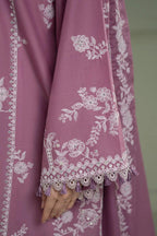 CROSS STITCH- 3PC LAWN EMBROIDERED SHIRT WITH PRINTED CHIFFON DUPATTA AND TROUSER-DPC-3481