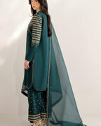 JAZMIN- 3PC LAWN EMBROIDERED SHIRT WITH CHIFFON EMBRIODERED DUPATTA AND EMB TROUSER-DPC-3290