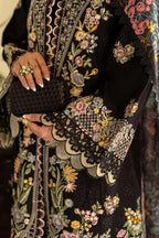 HUSSAIN REHAR-3PC LAWN EMBROIDERED SHIRT WITH CHIFFON PRINTED DUPATTA AND TROUSER-DPC-4702