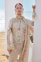 ‎MARIA.B-3PC LAWN CHIKANKARI EMBROIDERED SHIRT WITH KHADDI NET EMB DUPATTA AND TROUSER -DPC-4562