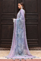 ‎NUREH-3PC LAWN CHIKANKAARI EMBROIDERED SHIRT WITH CHIFFON PRINTED DUPATTA AND TRPUSER-DPC-4553