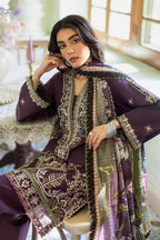 JAZMIN-3PC LAWN EMBROIDERED SHIRT WITH CHIFFON PRINTED DUPATTA AND TROUSER-DPC-4631
