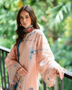 ‎‎ROHENAZ- 3PC LAWN EMBROIDERED SHIRT WITH PRINTED CHIFFON DUPATTA AND TROUSER-DPC-3778