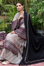 JAZMIN- 3PC LAWN EMBROIDERED SHIRT WITH BAMBER CHIFFON EMB DUPATTA AND TROUSER-DPC-4227