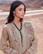 AFSOON- 3PC LAWN EMBROIDERED SHIRT WITH KHADDI NET DUPATTA AND EMB TROUSER-DPC-4711