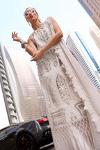 ‎‎‎‎‎‎‎‎‎‎‎‎‎‎‎‎‎‎‎MARIA B- 3PC LAWN HEAVY EMBROIDERED SHIRT WITH BAMBER CHIFFON EMB DUPATTA AND TROUSER-DPC-4267