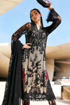 MARIA B- 3PC LAWN HEAVY EMBROIDERED SHIRT WITH BAMBER CHIFFON EMB DUPATTA AND TROUSER-DPC-4671