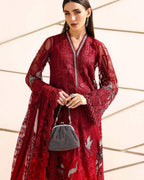 ‎‎‎‎‎‎‎‎‎‎‎‎‎MARIA.B- 3PC LAWN HEAVY EMBROIDERED SHIRT WITH BAMBER CHIFFON EMB DUPATTA AND TROUSER-DPC-3518