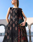 ‎MARIA B- 3PC LAWN HEAVY EMBROIDERED SHIRT WITH BAMBER CHIFFON EMB DUPATTA AND TROUSER-DPC-4339