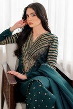 ‎‎JAZMIN- 3PC LAWN EMBROIDERED SHIRT WITH CHIFFON EMBRIODERED DUPATTA AND EMB TROUSER-DPC-3290