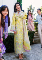 MUSHQ- 3PC LAWN HEAVY EMBROIDERED SHIRT WITH PRINTED CHIFFON  DUPATTA AND TROUSER-DPC-4354