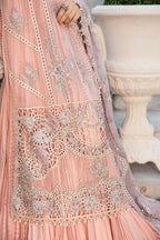 MARIA.B-3PC LAWN CHIKANKARI EMBROIDERED SHIRT WITH KHADDI NET EMB DUPATTA AND TROUSER -DPC-4711