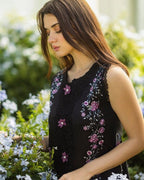 MUSHQ-3PC LAWN EMBROIDERED SHIRT WITH CHIFFON PRINTED DUPATTA & TROUSER-DPC-4632