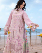 ‎‎‎‎‎‎‎‎‎‎‎‎‎‎‎‎‎‎‎‎MAHNUR-3PC LAWN CHIKANKAARI EMBROIDERED SHIRT WITH CHIFFON PRINTED DUPATTA AND TROUSER-DPC-4787