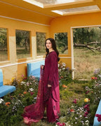 ASIM JOFA-3PC LAWN SEQUIN EMBROIDERED SHIRT WITH KHADDI NET EMB DUPATTA AND EMB TROUSER-DPC-4805
