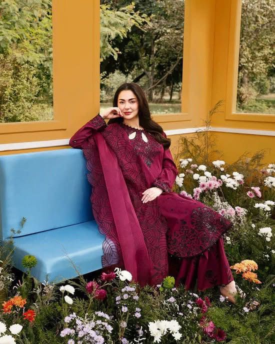 ASIM JOFA-3PC LAWN SEQUIN EMBROIDERED SHIRT WITH KHADDI NET EMB DUPATTA AND EMB TROUSER-DPC-4805