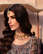 MAHNUR-3PC LAWN LASER WORK EMBROIDERED SHIRT WITH CHIFFON PRINTED EMBROIDERED DUPATTA AND TROUSER-DPC-4772