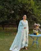 ‎‎‎‎‎‎‎‎‎‎‎‎‎‎‎‎‎‎‎‎ELAF- 3PC LAWN Chikankari EMBROIDERED SHIRT WITH KHADDI NET EMBROIDERED DUPATTA AND TROUSER-DPC-2247