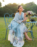 ‎‎‎‎‎‎‎‎‎‎‎‎‎‎‎‎‎‎‎‎ELAF- 3PC LAWN Chikankari EMBROIDERED SHIRT WITH KHADDI NET EMBROIDERED DUPATTA AND TROUSER-DPC-2247