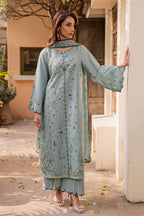 BATIK-3PC LAWN EMBROIDERED SHIRT WITH KHADDI NET EMB DUPATTA AND TROUSER-DPC-4750