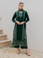 ‎‎‎‎‎‎‎‎‎‎‎‎‎‎‎‎‎‎‎‎YARD-3PC LAWN EMBROIDERED SHIRT WITH KHAADI NET EMBROIDERED DUPATTA AND TROUSER-DPC-4827