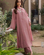 BATIK-3PC LAWN EMBROIDERED SHIRT WITH CHIFFON EMBROIDERED DUPATTA AND TROUSER-DPC-4755