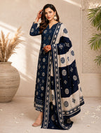 ‎‎‎‎‎‎‎‎‎‎‎‎‎‎‎‎‎SAPPHIRE-3PC LAWN EMBROIDERED PRINTED SHIRT WITH LAWN PRINTED DUPATTA AND DYED PLAIN TROUSER AHZ-0020